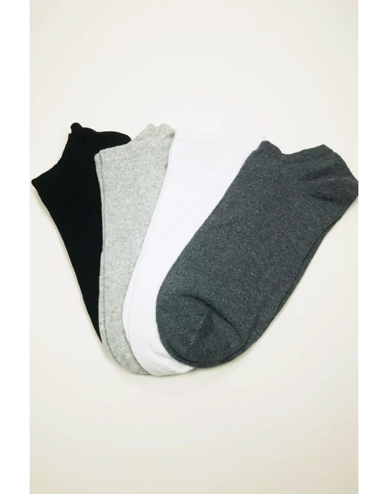 Dikişsiz Erkek Bilek Çorap Dört Mevsim Yumuşak Doku 4 Çift