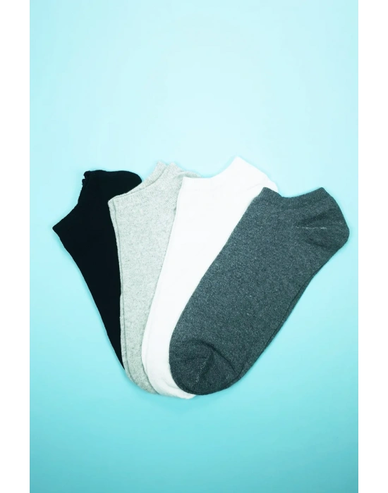 Dikişsiz Kadın Bilek Çorap Dört Mevsim Yumuşak Doku 4 Çift