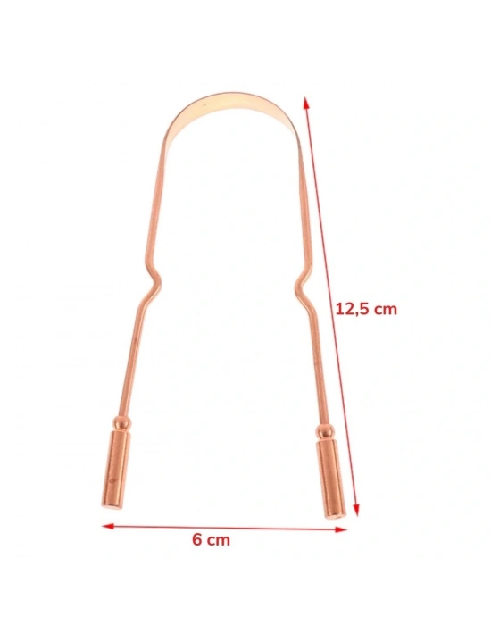 Dil Plağı Temizleme Aparatı - Dil Bakır Oil Pulling