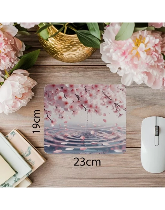 Dingin Su Üzeri Yaprak Hareketi Mouse Pad - 19x23 cm 2 mm Dikdörtgen İthal Baskılı Mouse Pad