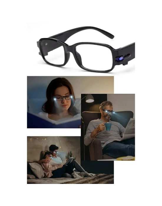 Dinlendirici LED Işıklı Okuma Gözlüğü