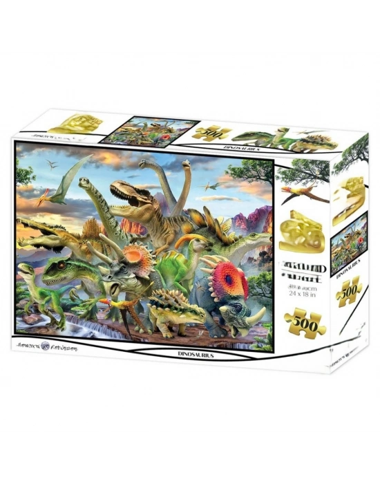 Dinozorlar 500 Parça Yetişkin Puzzle