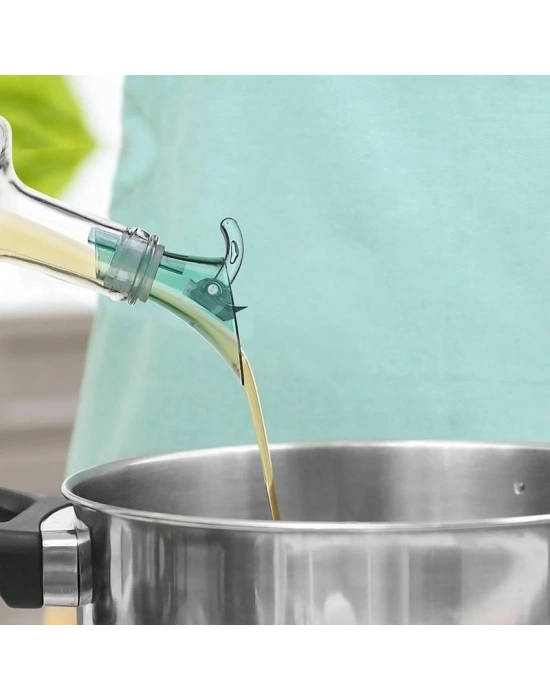 Dipsy Şişe Kapağı - Şişe Ucu Aparatı Yağdanlık Tıpa  2 Adet - Antrasit