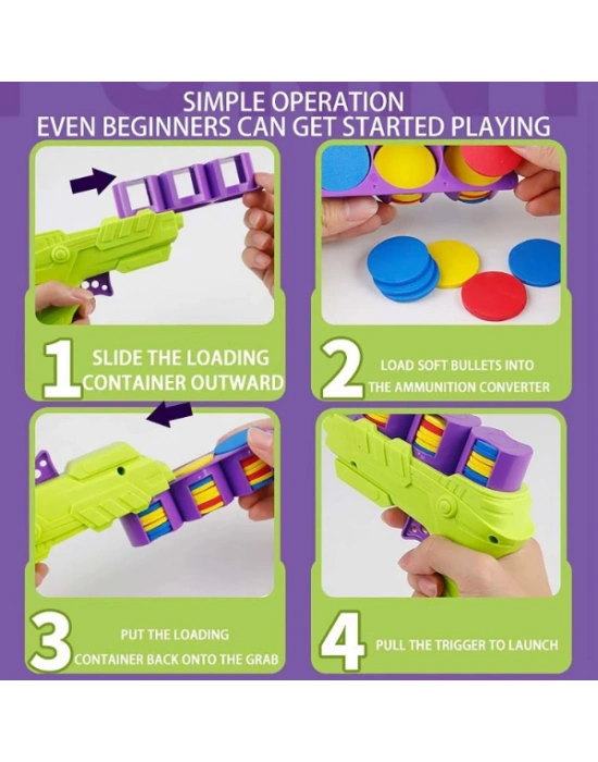 Disk Atan Oyuncak Tabanca