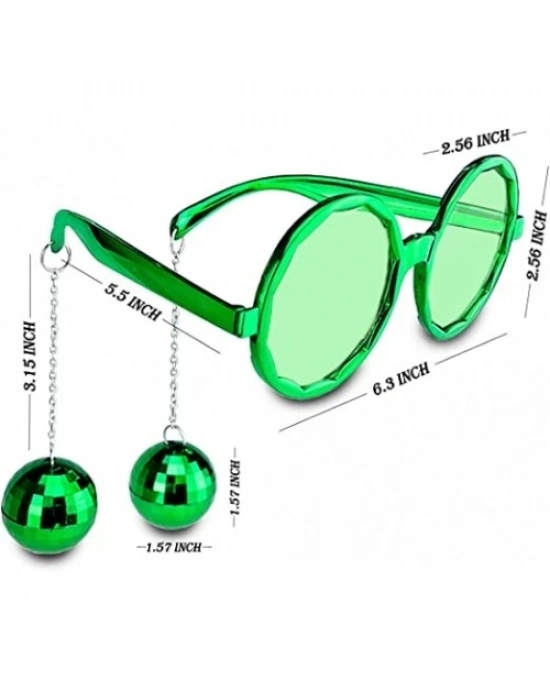 Disko Toplu Küpeli Parti Gözlüğü Yeşil Renk