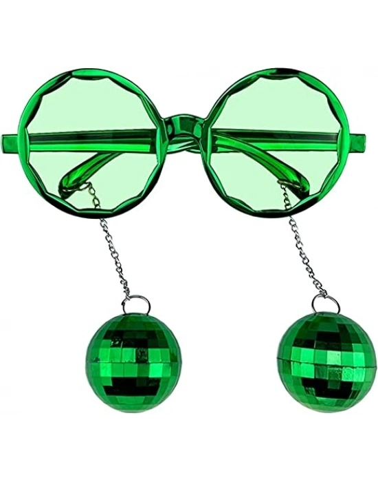 Disko Toplu Küpeli Parti Gözlüğü Yeşil Renk