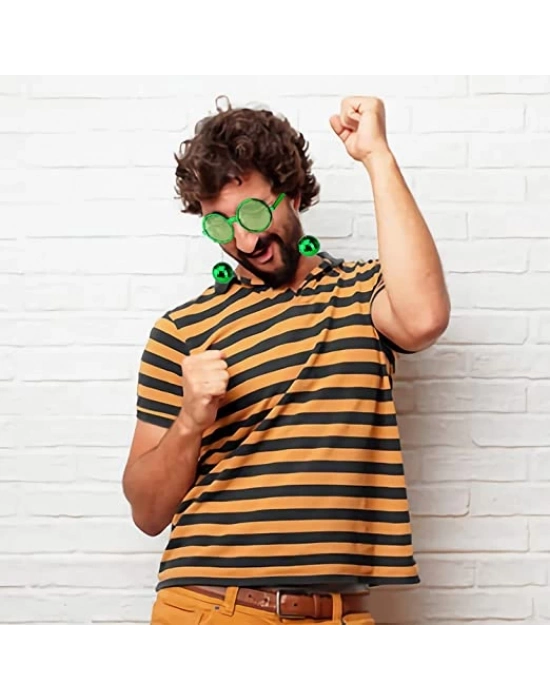 Disko Toplu Küpeli Parti Gözlüğü Yeşil Renk