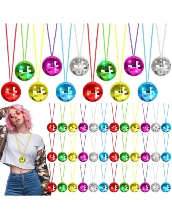 Disko Topu Kolye Seti 6 Adet