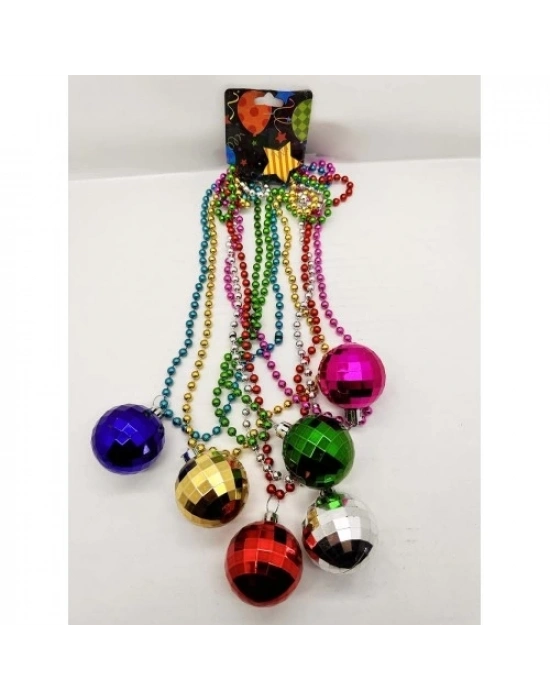 Disko Topu Kolye Seti 6 Adet