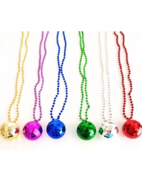 Disko Topu Kolye Seti 6 Adet