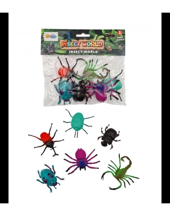 ® DMN1122B-1 PVC DE 5Lİ BÖCEKLER -DMN