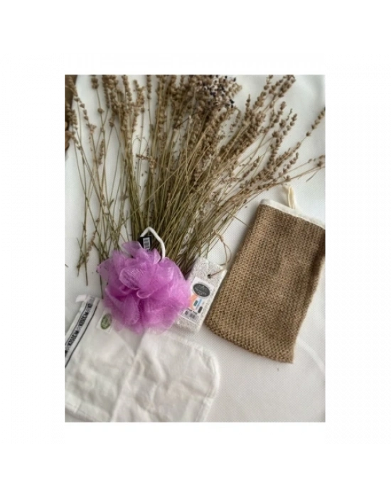 Doğal 4Lü Banyo Hamam Seti