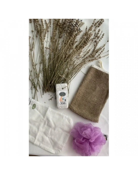 Doğal 4Lü Banyo Hamam Seti