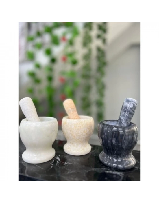 Doğal Cilalı Mermer Havan