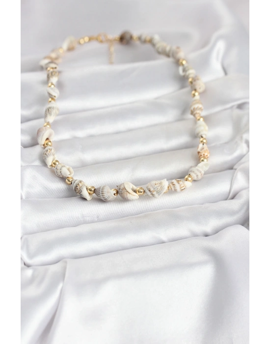 Doğal Deniz Kabuğu Dizi Kadın Kolye