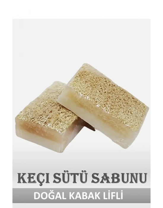 Doğal Kabak Lifli Keçi Sütü Sabunu