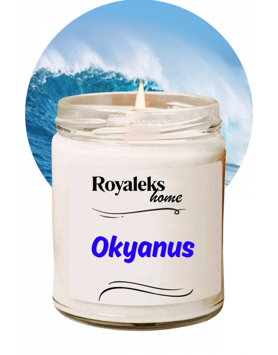 Doğal Özel Seri Kokulu Dekoratif Kavanoz Mum 210 cc - Okyanus Esansı - RYL