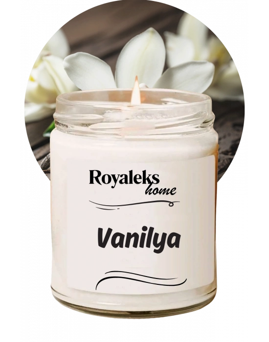Doğal Özel Seri Kokulu Dekoratif Kavanoz Mum 210 cc - Vanilya - RYL