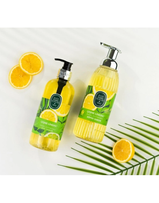 Doğal Zeytinyağlı Köpük Sabun 500 ml Çeşme Limonu