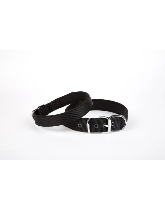Doggie Comfort Dokuma Köpek Boyun Tasması 45-52 cm Siyah
