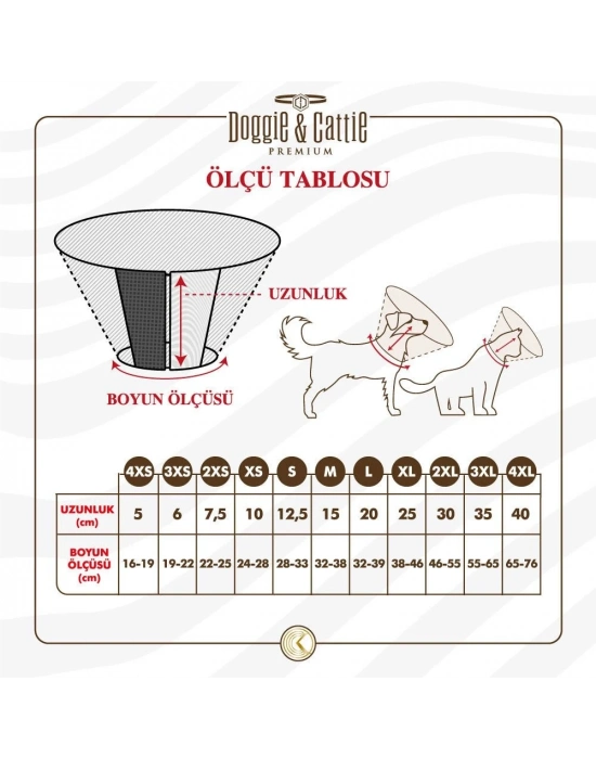 Doggie Comfort Kedi Köpek Yakalık S 12,5x28-33cm
