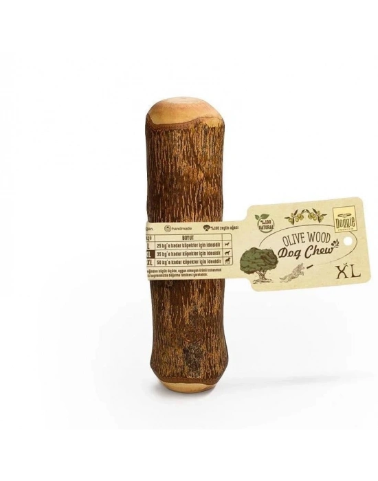 Doggie Doğal Zeytin Ağacı Çiğnenebilen Köpek Oyuncağı XL 20x4 cm 35 kg
