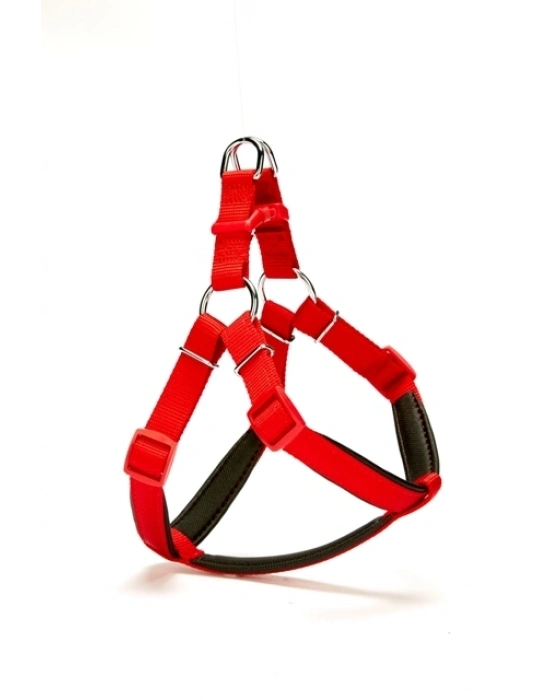Doggie Dokuma Köpek Göğüs Tasması Medium Kırmızı 45*55 cm