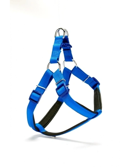 Doggie Dokuma Köpek Göğüs Tasması Medium Mavi 45*55 cm