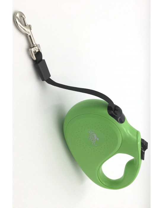 Doggie Master Seri Otomatik Makaralı Köpek Gezdirme 15 kg / 5 M Yeşil