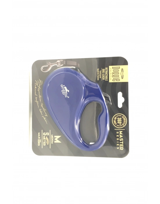 Doggie Master Seri Otomatik Makaralı Köpek Gezdirme 25 kg / 5 M Mavi