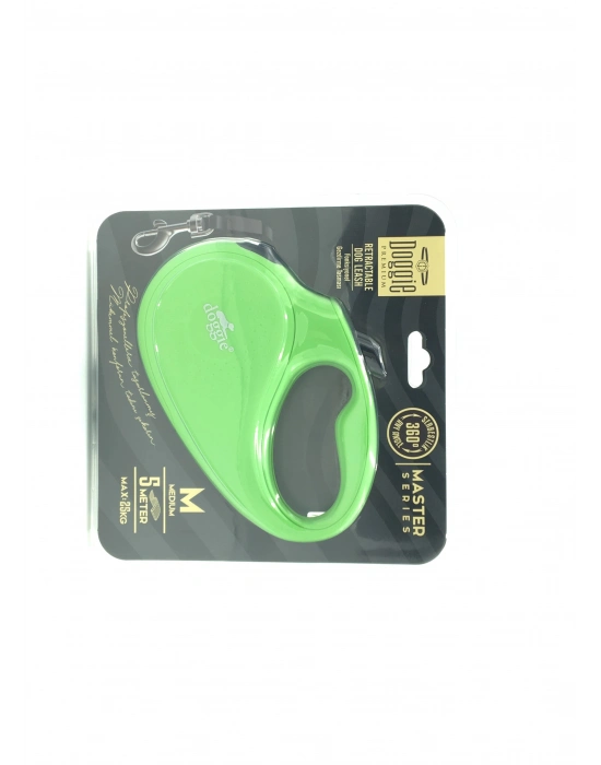 Doggie Master Seri Otomatik Makaralı Köpek Gezdirme 25 kg / 5 M Yeşil