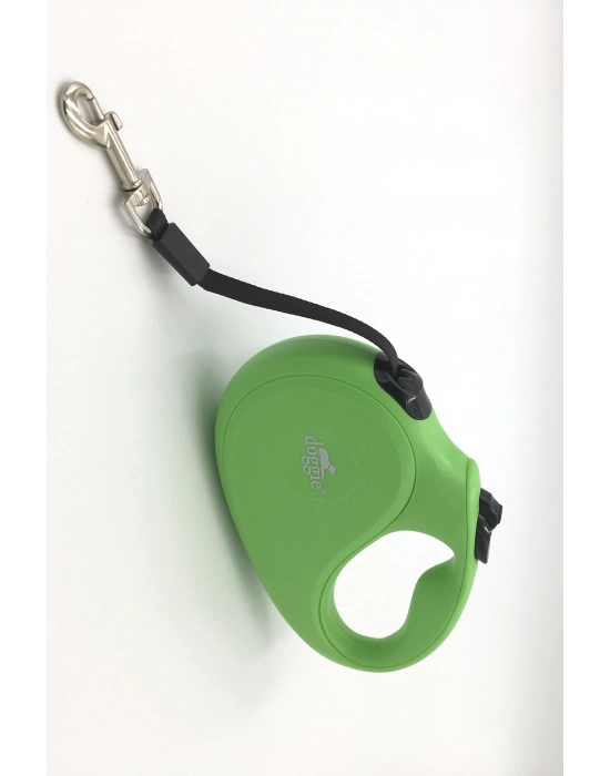 Doggie Master Seri Otomatik Makaralı Köpek Gezdirme 25 kg / 5 M Yeşil