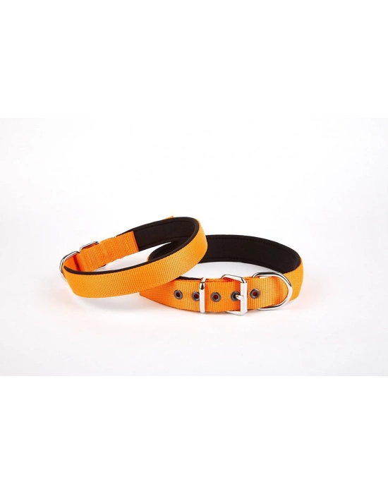 Doggie Softlu Köpek Boyun Tasması 3 cm x 55 cm Turuncu