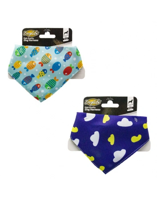 Doglife Kediler ve Köpekler İçin Fular Bandana (Karışık Renk/Desenlerde)