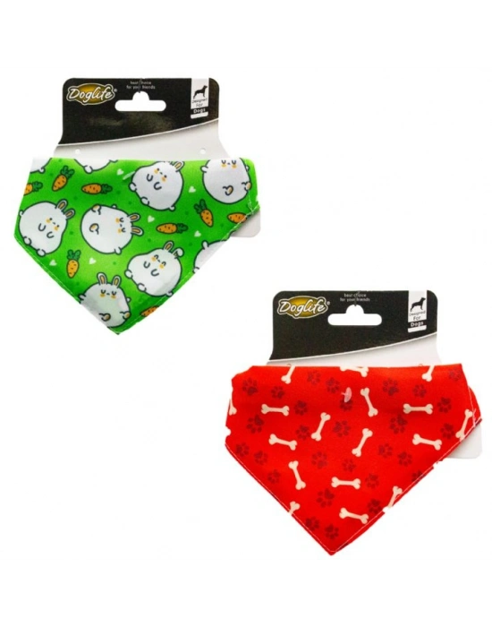 Doglife Kediler ve Köpekler İçin Fular Bandana (Karışık Renk/Desenlerde)
