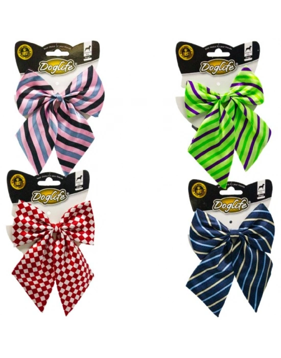 Doglife Kediler ve Köpekler İçin Kurdela Boyunluk (Karışık Renk/Desenlerde)