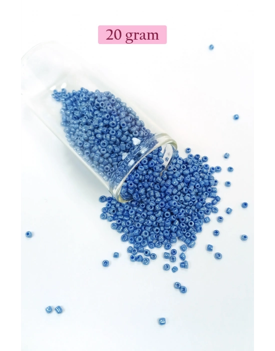 Dökme Cam Kum Boncuk (11/0) 2 mm - 4 Renk - Toplam 80 Gram -  BNC401