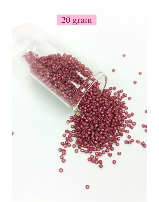 Dökme Cam Kum Boncuk (11/0) 2 mm - 4 Renk - Toplam 80 Gram -  BNC401