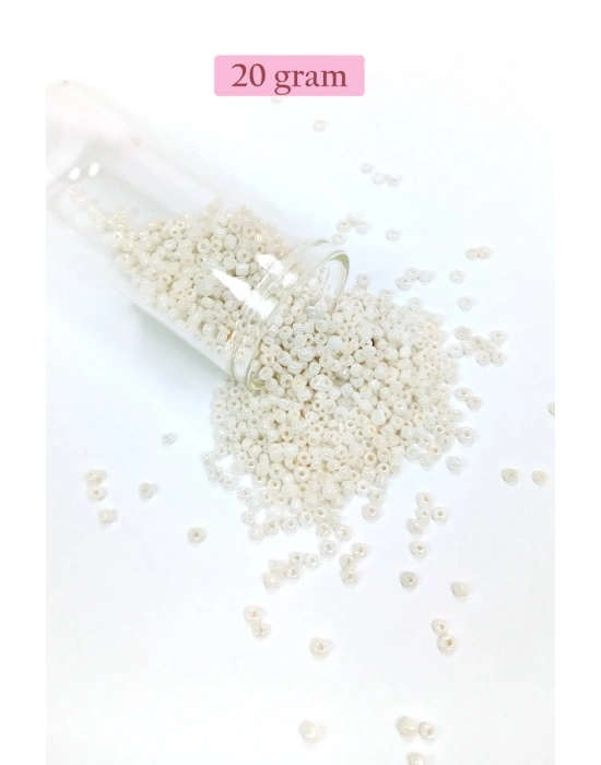 Dökme Cam Kum Boncuk (11/0) 2 mm - 4 Renk - Toplam 80 Gram -  BNC406