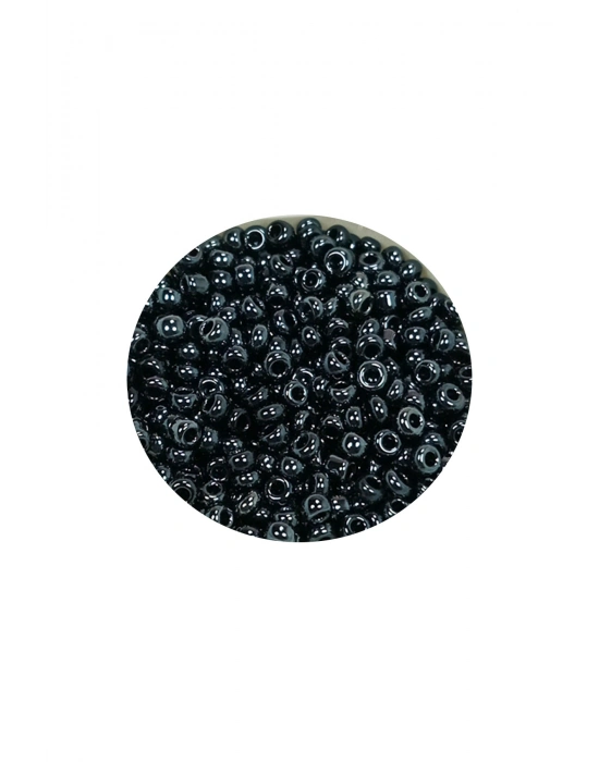 Dökme Cam Kum Boncuk (11/0) 2 mm - 60 Gram -  Koyu Yeşil - BNC054