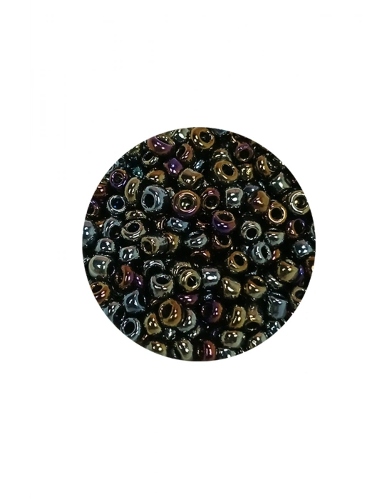 Dökme Cam Kum Boncuk (8/0) 3 mm - 20 Gram - Alacalı Renk - BNC151