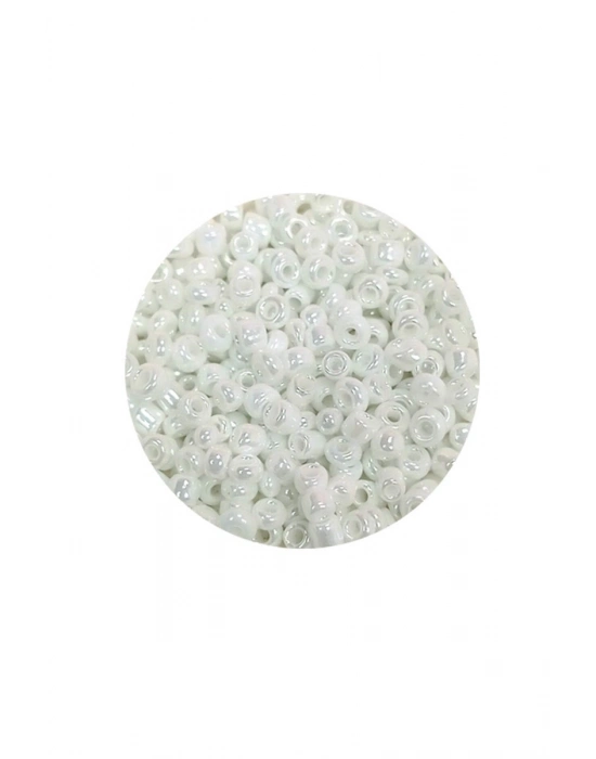 Dökme Cam Kum Boncuk (8/0) 3 mm - 20 Gram - Parlak Beyaz - BNC153