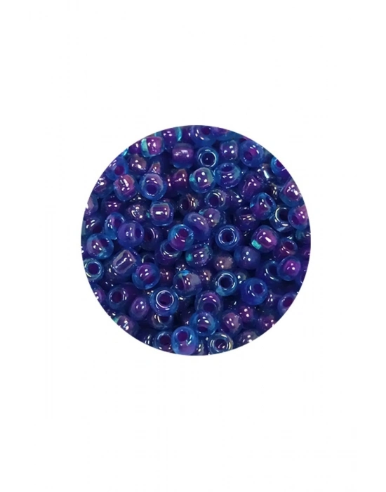 Dökme Cam Kum Boncuk (8/0) 3 mm - 20 Gram - Şeffaf Mavi - BNC149