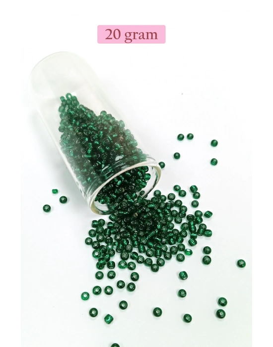 Dökme Cam Kum Boncuk (8/0) 3 mm - 4 Renk - Toplam 80 Gram - BNC416