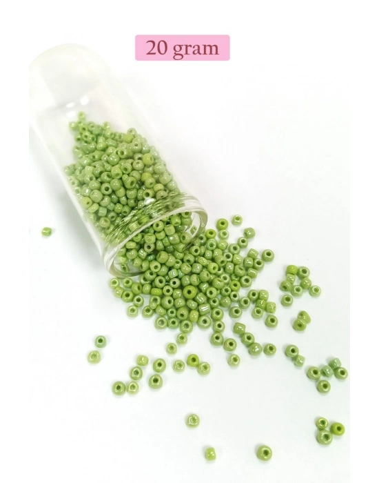 Dökme Cam Kum Boncuk (8/0) 3 mm - 4 Renk - Toplam 80 Gram - BNC418