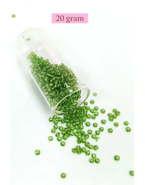 Dökme Cam Kum Boncuk (8/0) 3 mm - 4 Renk - Toplam 80 Gram - BNC418