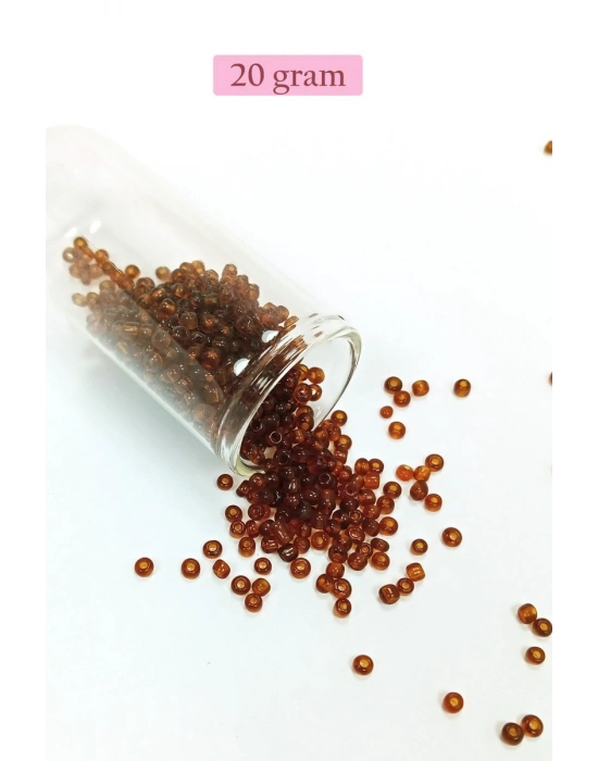 Dökme Cam Kum Boncuk (8/0) 3 mm - 4 Renk - Toplam 80 Gram - BNC420