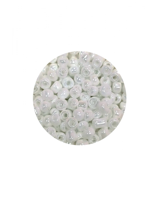 Dökme Cam Kum Boncuk (8/0) 3 mm - 60 Gram - İnci Beyaz - BNC186