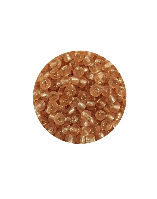 Dökme Cam Kum Boncuk (8/0) 3 mm - 60 Gram - Şeffaf Bal Rengi - BNC184