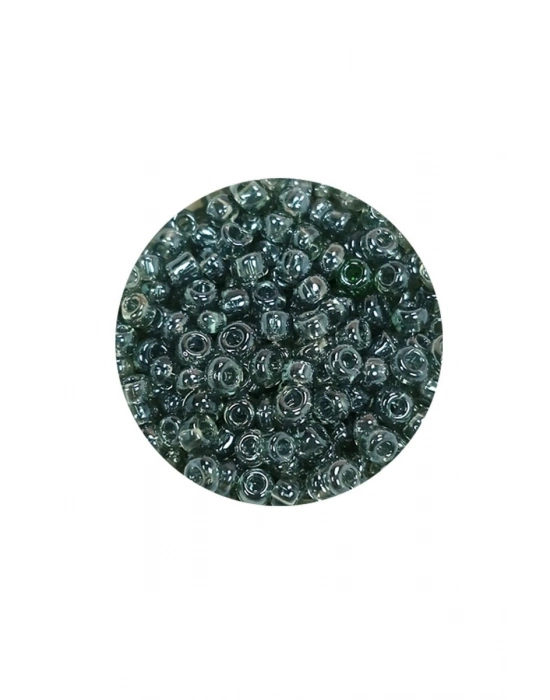 Dökme Cam Kum Boncuk (8/0) 3 mm - 60 Gram - Şeffaf Gri - BNC215